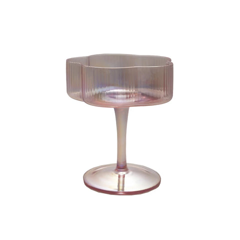 Floral Coupe Glass