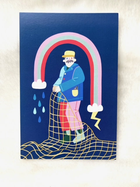 Fisherman's Weather Postcard