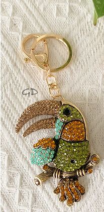 Parrot Bag Charm/ Keychain