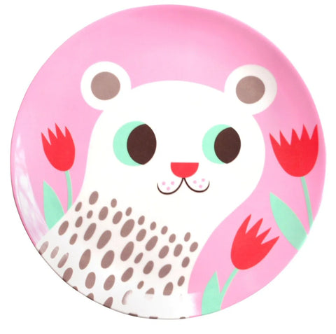 Polar Bear Melamine Plate