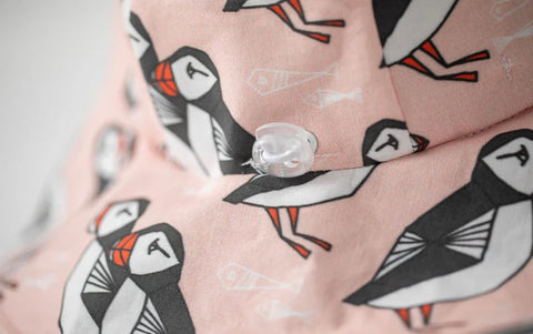 Kids Pink Puffins Hat 2-3 Years