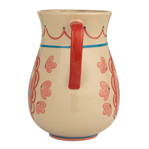 Floral Hand Painted Pitcher