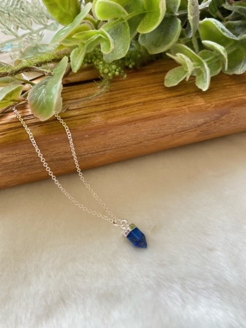 Lapis Cone Necklace