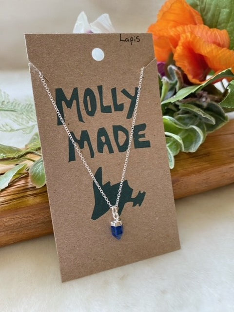 Lapis Cone Necklace
