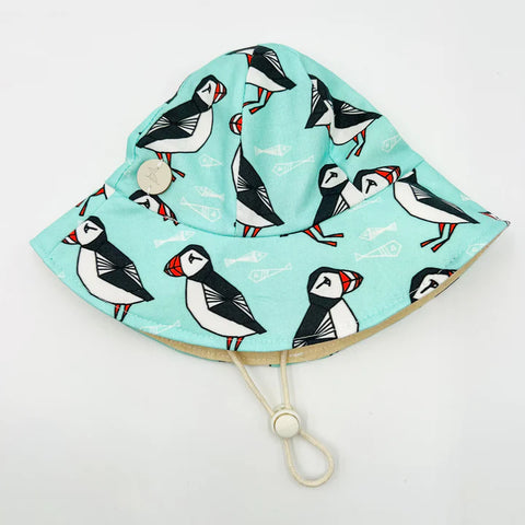 Kids Mint Puffin Hat 1-2 Years