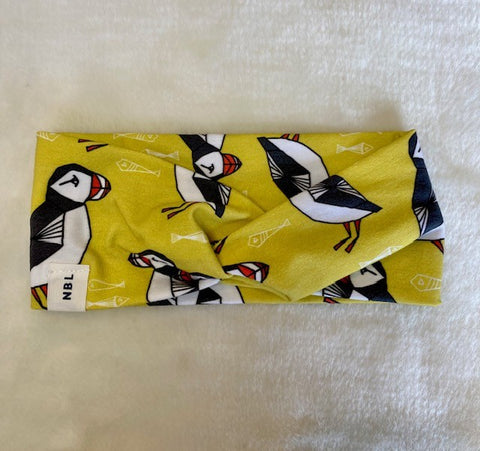 Mustard Puffin Headband