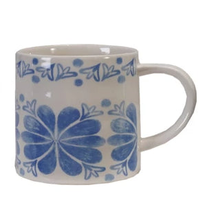 Blue & White Tile Pattern Mugs - 4 Styles