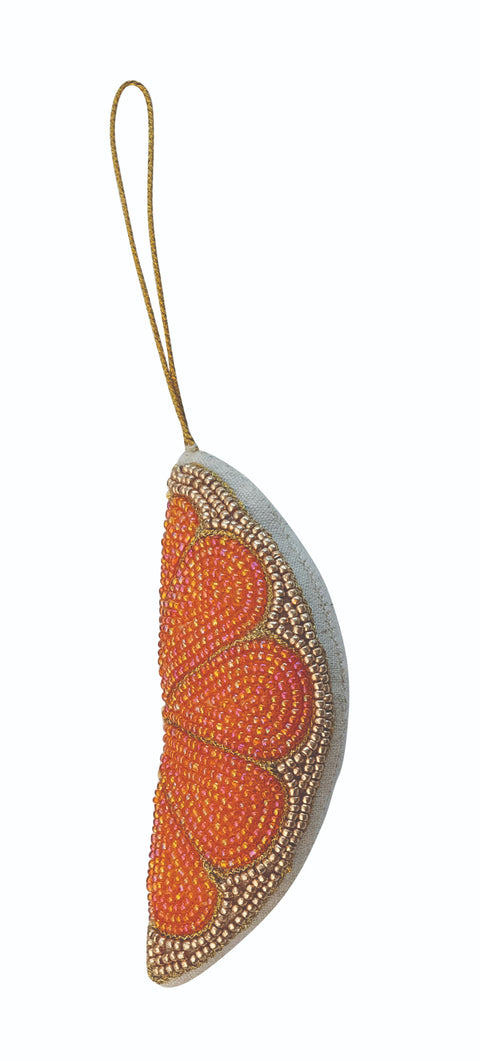 Citrus Beaded Ornament