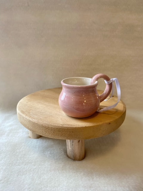 Pink Mini Mug Ornament