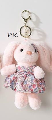 Bunny In A Dress Bag Charm/ Keychain