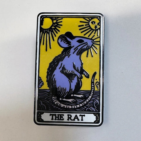 Rat Tarot Pin
