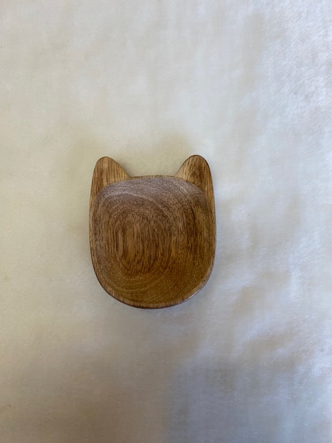 Small Wooden Cat Tray