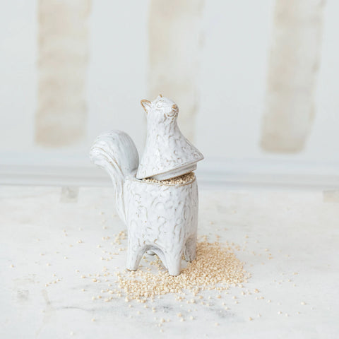 Squirrel Shaped Jar