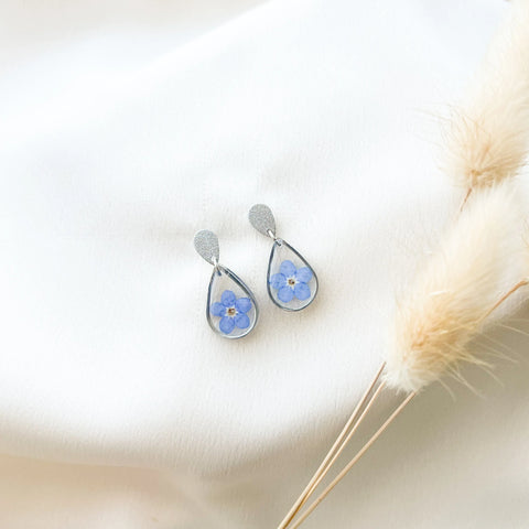Forget Me Not Drop Studs
