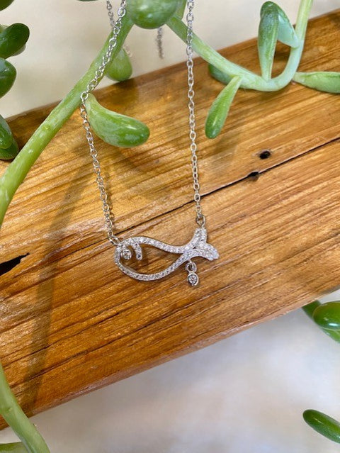 Sparkly Whale Necklace