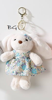 Bunny In A Dress Bag Charm/ Keychain
