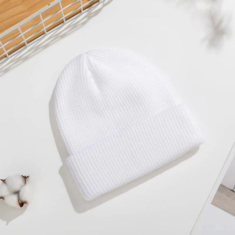 Neon White Beanie