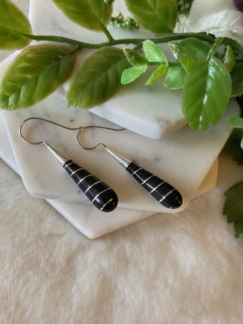 Spiral Wrapped Horn Earrings