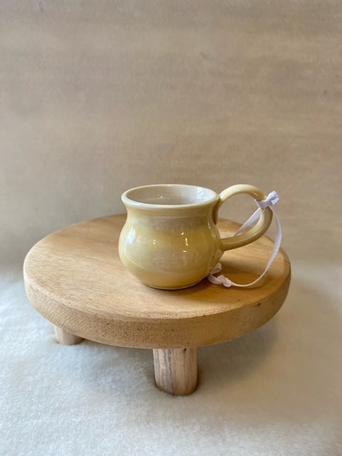 Yellow Mini Mug Ornament