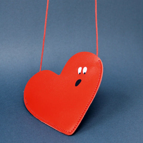 Surprised Heart Mini Purse