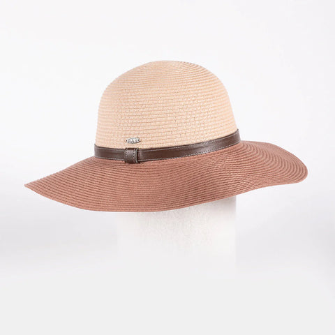 Two Tone Brown Sun Hat