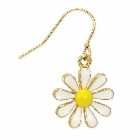 Enamel Daisy Earrings
