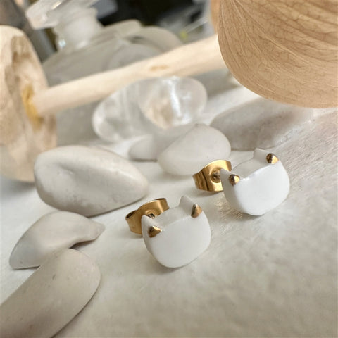 Mew Stud Earrings