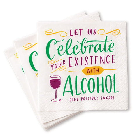 Celebrate Your Existence Cocktail Napkins