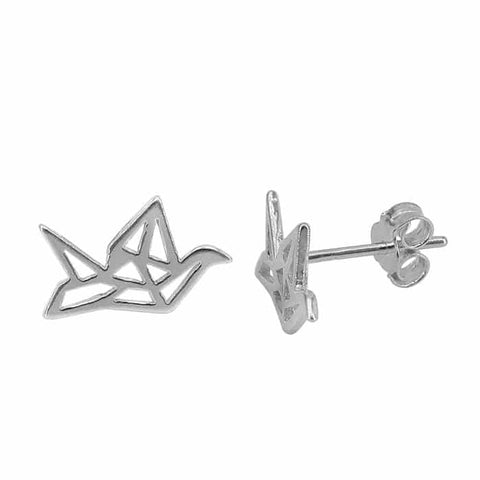 Origami Bird Stud Earring