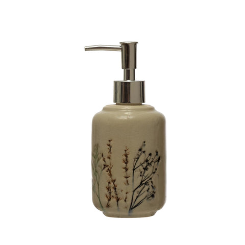 Floral Soap Pump