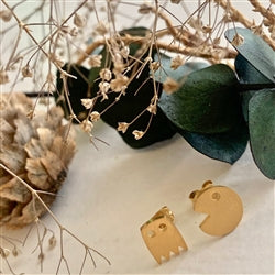 Pac-Attack Stud Earrings