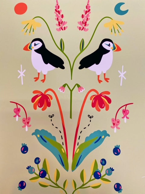 Puffins Print