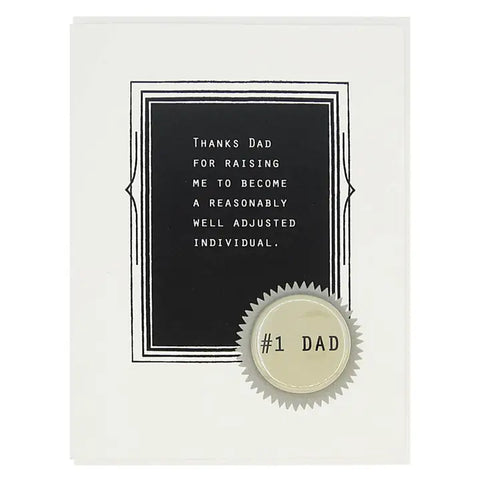 #1 Dad Card