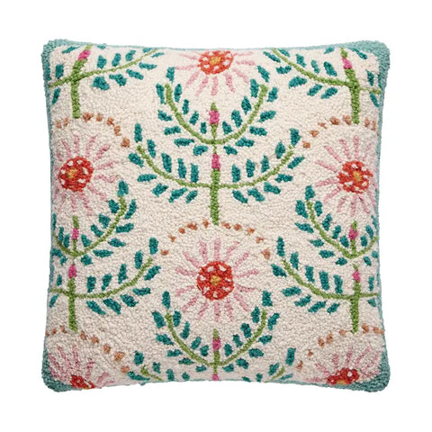 Cottage Kind Floral Hooked Pillow