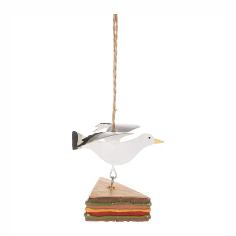 Seagull's Steals Sandwich Ornament