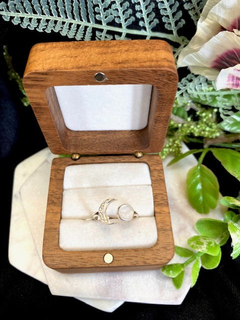 Moon & Moonstone Ring