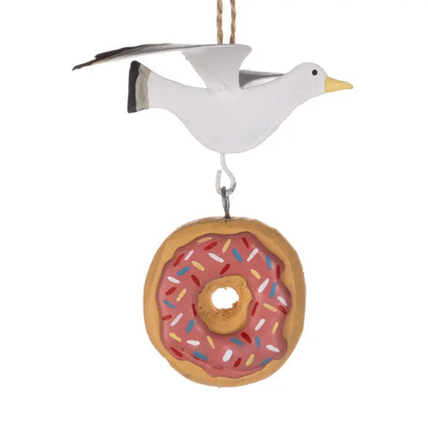 Seagull Steals A Donut