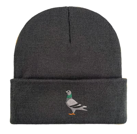 Embroidered Pigeon Beanie