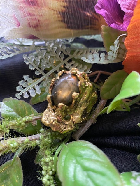 Labradorite Statement Ring