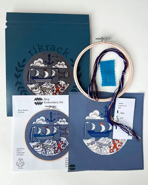Ship Embroidery Kit