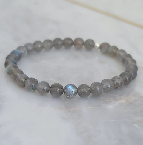 Labradorite Beaded Bracelet