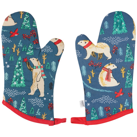 Winter Wonderland Oven Mitts