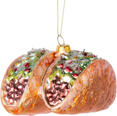 Glass Taco Ornament