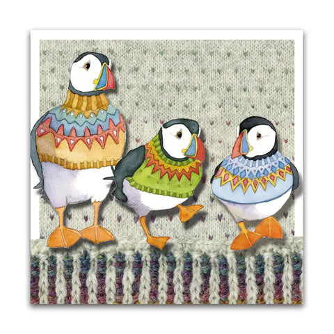 Wooly Puffin Magnet