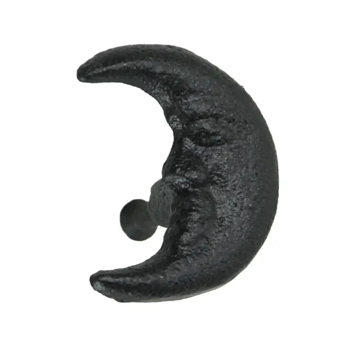 Black Cresent Moon Knob