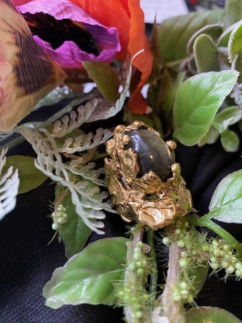 Labradorite Statement Ring