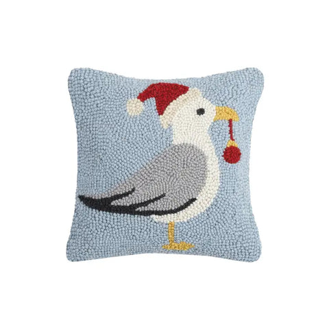 Seagull With Santa Hat