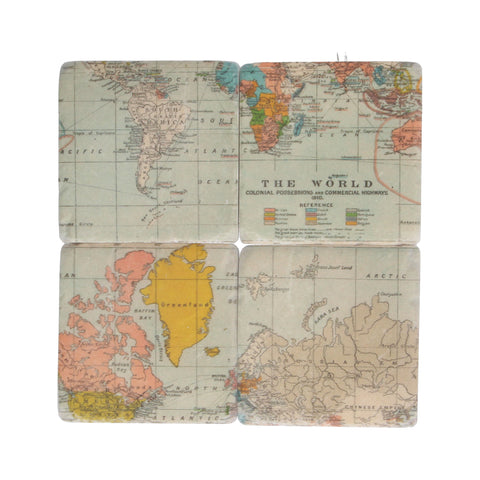 World Map Coasters