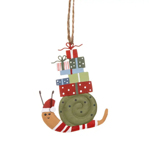 Snail Gift Delivery Ornament