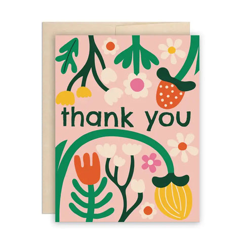 Flower Garden Thank You Card